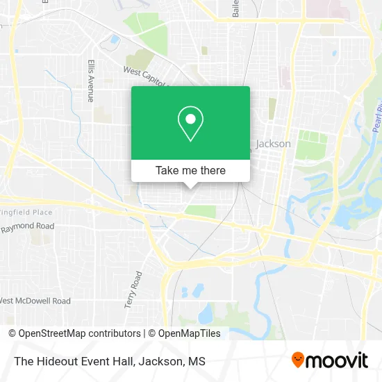 The Hideout Event Hall map