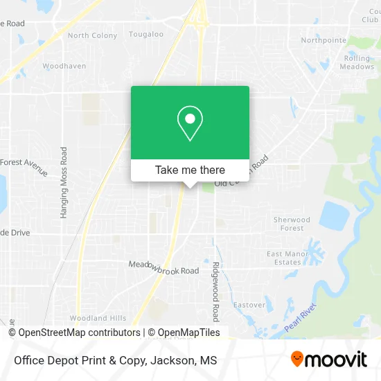 Office Depot Print & Copy map