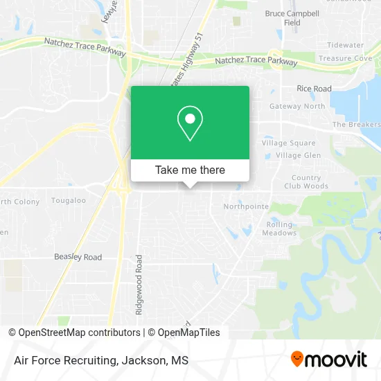 Air Force Recruiting map
