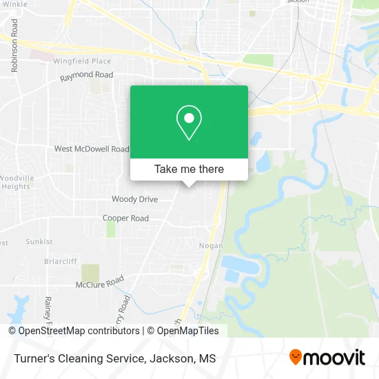 Turner's Cleaning Service map