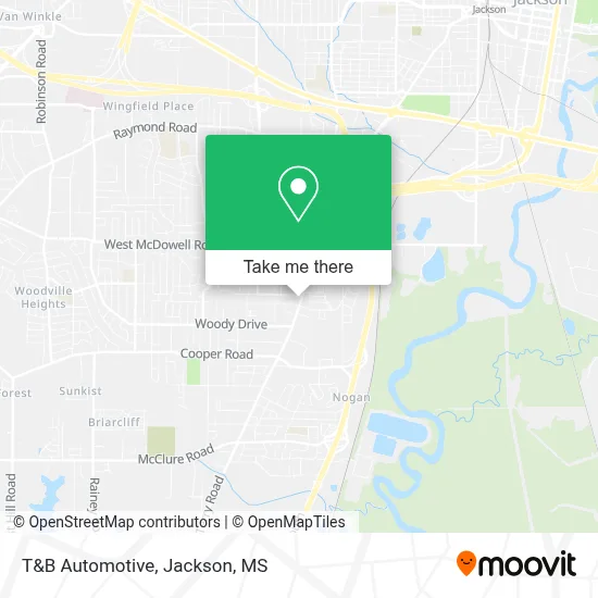 T&B Automotive map