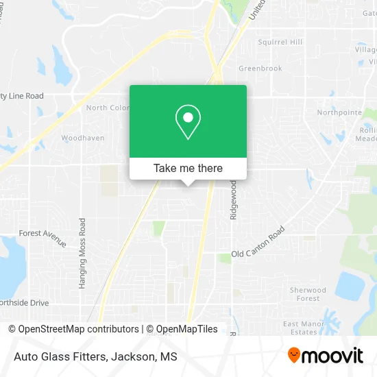 Auto Glass Fitters map