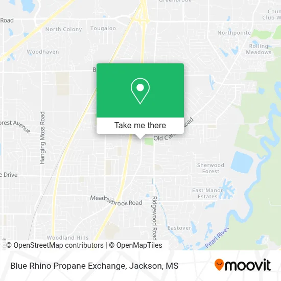 Blue Rhino Propane Exchange map