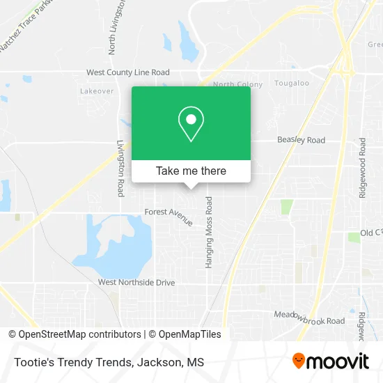 Tootie's Trendy Trends map