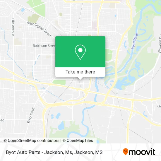 Byot Auto Parts - Jackson, Ms map