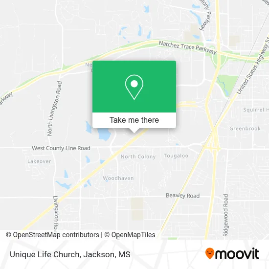 Unique Life Church map