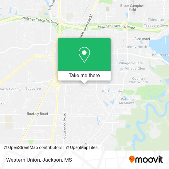 Western Union map