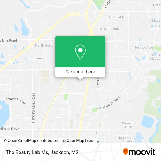 The Beauty Lab Ms map