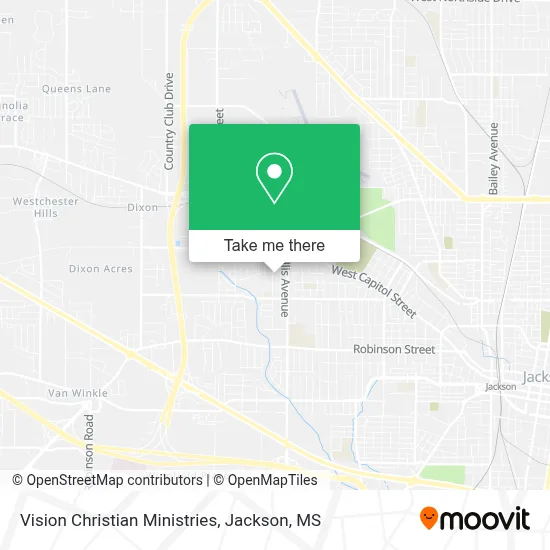 Vision Christian Ministries map