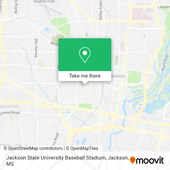 Jackson State University Baseball Stadium map