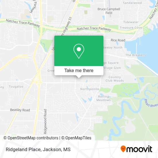 Ridgeland Place map
