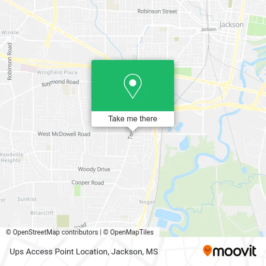 Ups Access Point Location map
