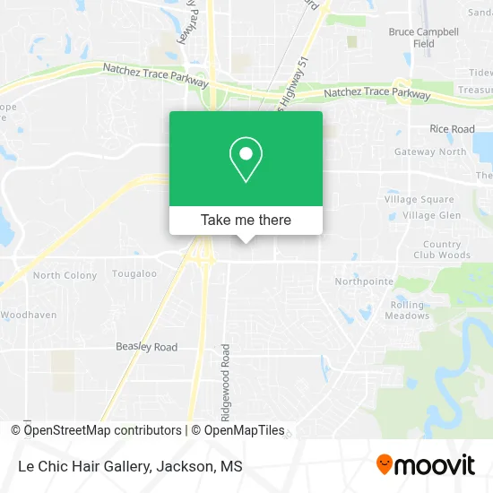 Le Chic Hair Gallery map