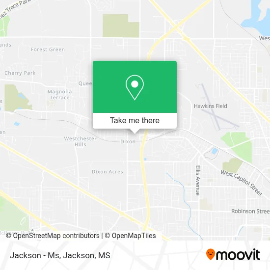 Jackson  - Ms map