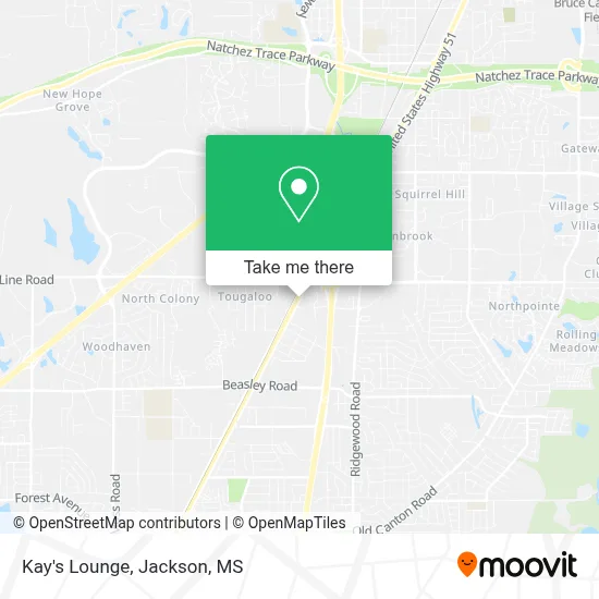 Kay's Lounge map