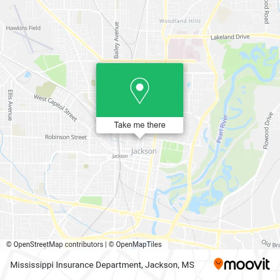 Mississippi Insurance Department map