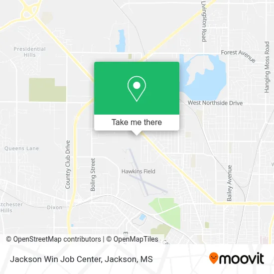 Jackson Win Job Center map