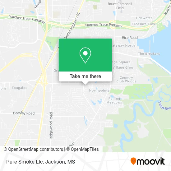 Pure Smoke Llc map
