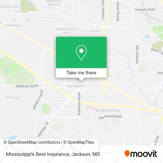 Mississippi's Best Insurance map
