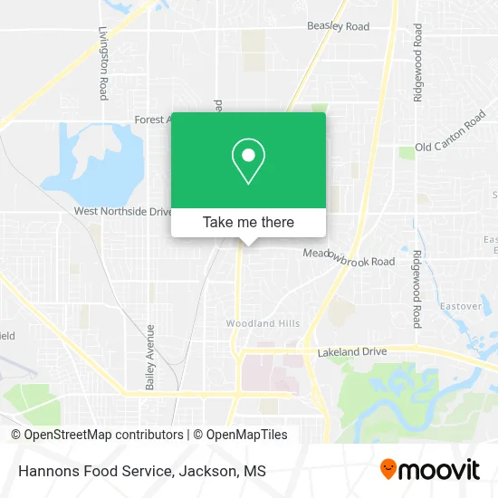 Hannons Food Service map