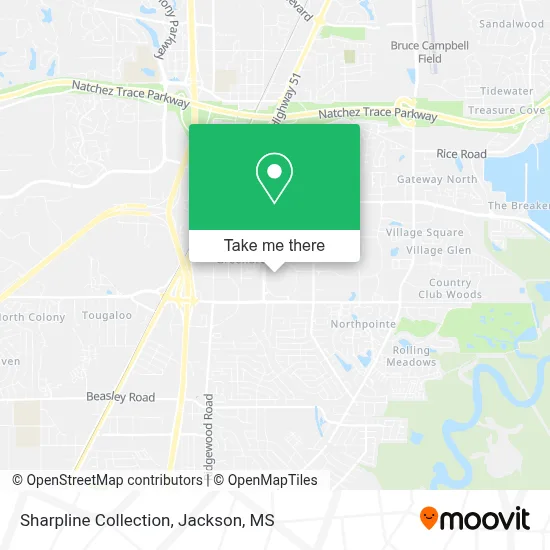 Sharpline Collection map