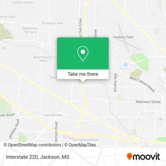Interstate 220 map