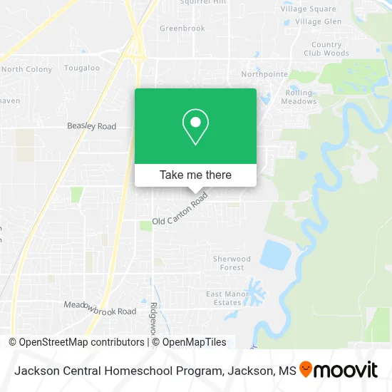 Jackson Central Homeschool Program map