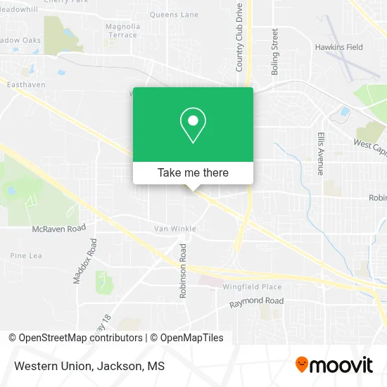 Western Union map