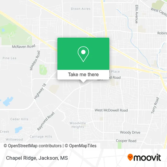 Chapel Ridge map