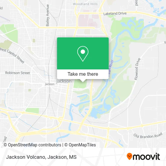 Jackson Volcano map
