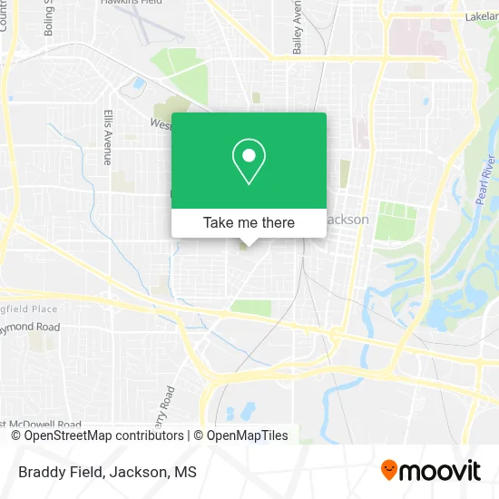 Braddy Field map