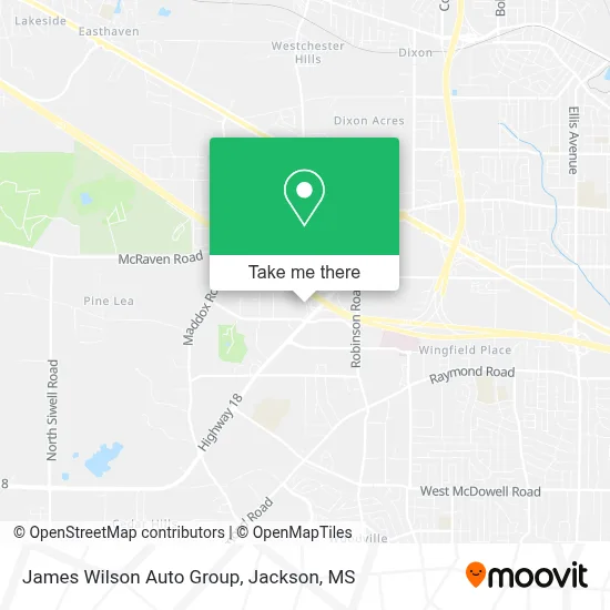 James Wilson Auto Group map
