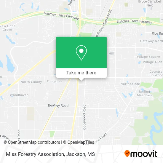Miss Forestry Association map