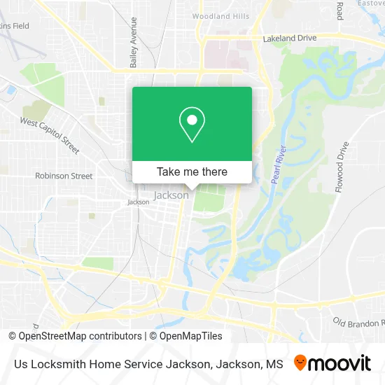 Us Locksmith Home Service Jackson map