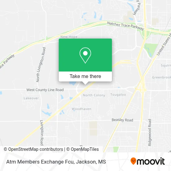 Atm Members Exchange Fcu map