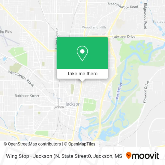 Wing Stop - Jackson map