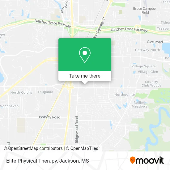 Elite Physical Therapy map