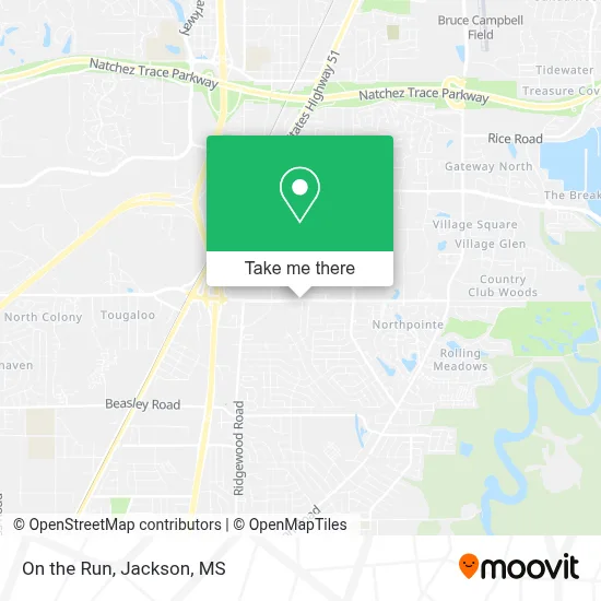 On the Run map