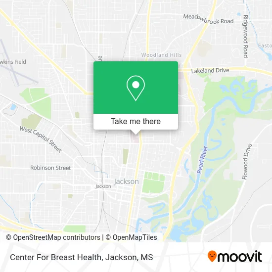 Center For Breast Health map