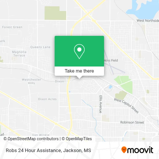Robs 24 Hour Assistance map