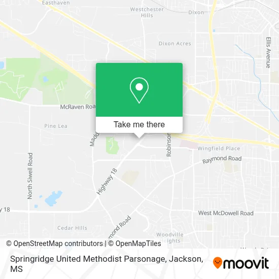 Springridge United Methodist Parsonage map