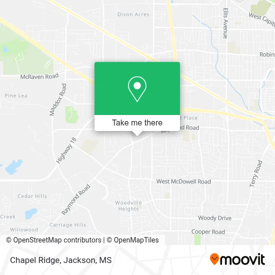 Chapel Ridge map