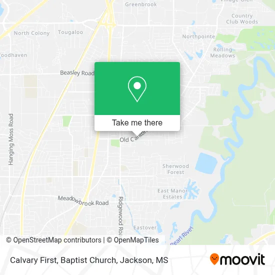Calvary First, Baptist Church map