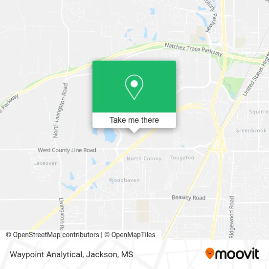 Waypoint Analytical map