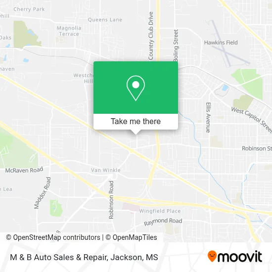 M & B Auto Sales & Repair map