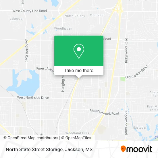 North State Street Storage map