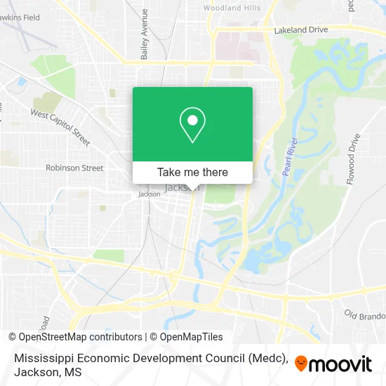 Mississippi Economic Development Council (Medc) map