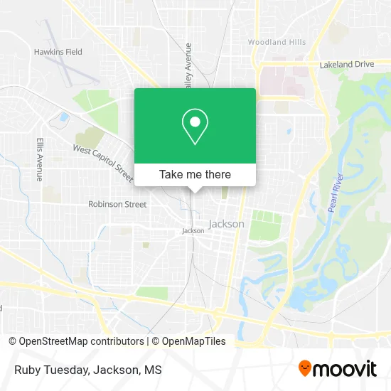 Ruby Tuesday map