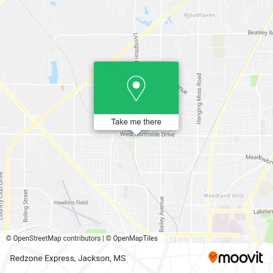 Redzone Express map