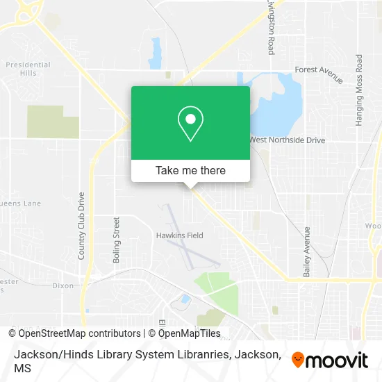 Jackson / Hinds Library System Libranries map